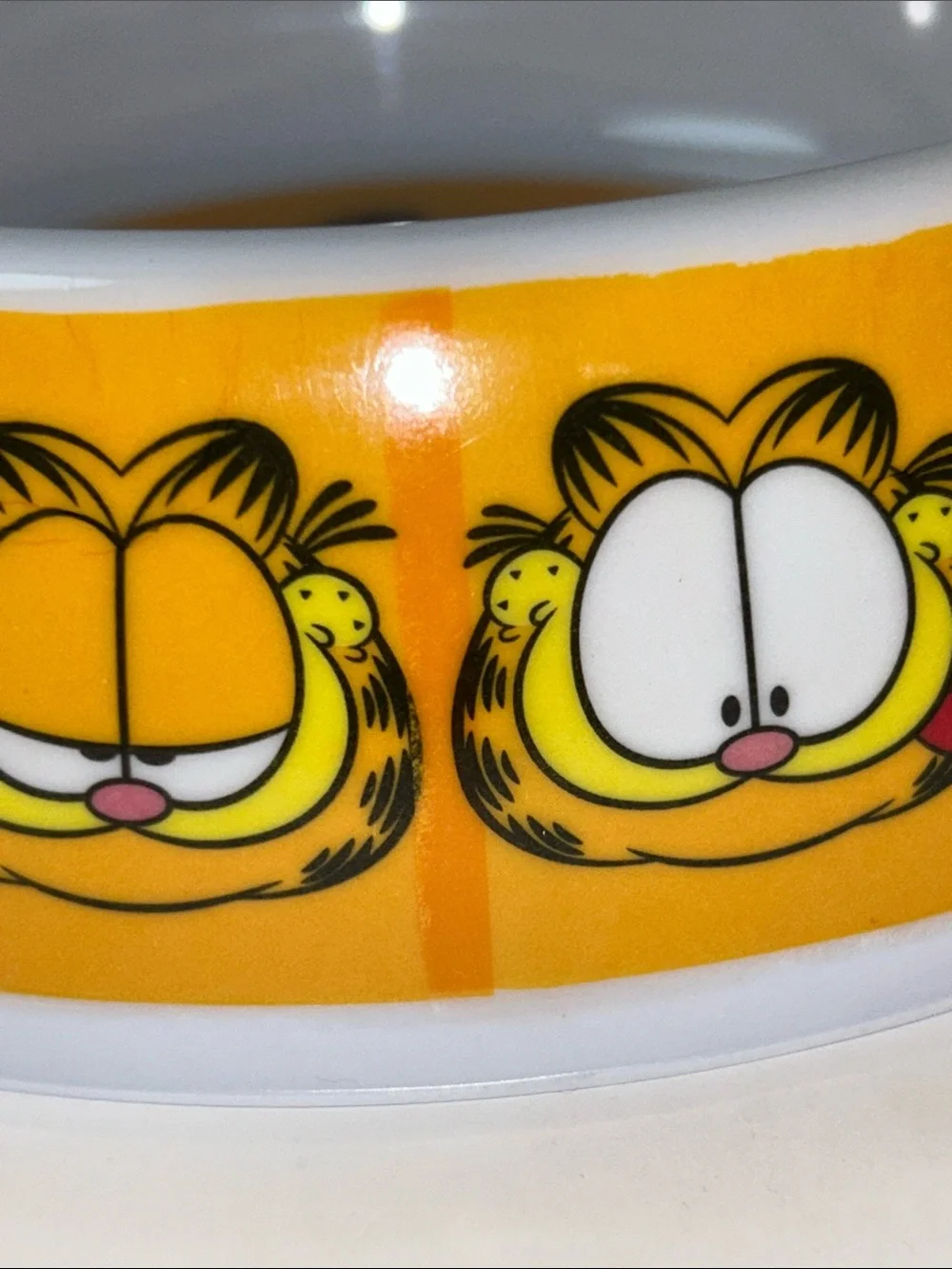 Lot Of 2 NWT Garfield Pet Bowl Dog Cat Food Water Dish 7in Diameter